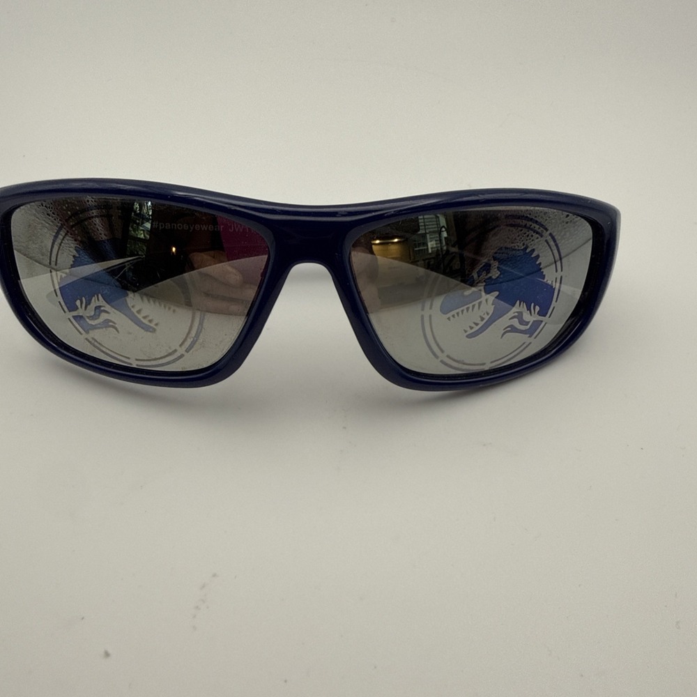 Jurassic World Kids Sunglasses - Blue Dinosaurs Mirror  Wrapped Universal Studio